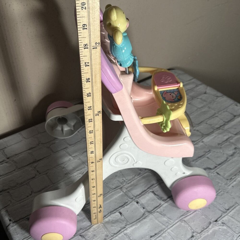 Fisher-Price Brilliant Basics Stroll Along Walker Toy Baby Doll Stroller TESTED - Picture 15 of 16
